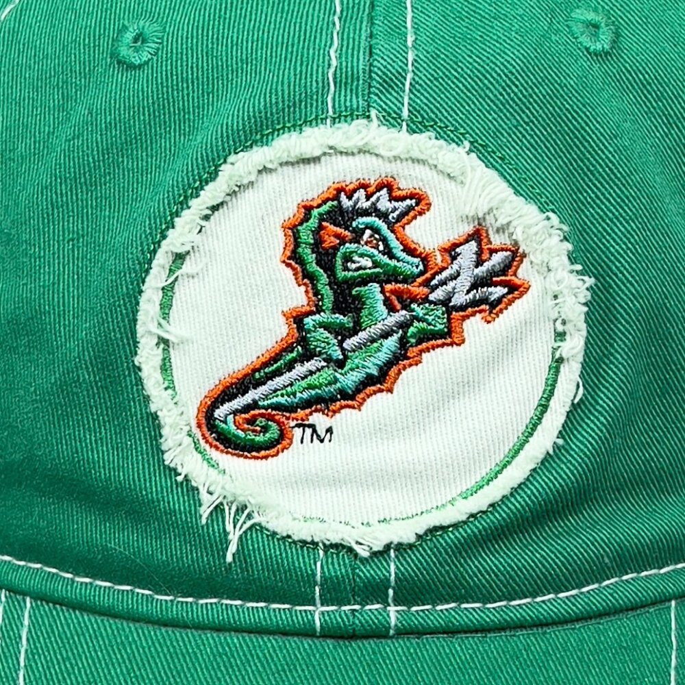 Melonwear Norfolk Tides MiLB Strapback Hat Baseball Baltimore Orioles Pepsi Mens - Picture 8 of 14